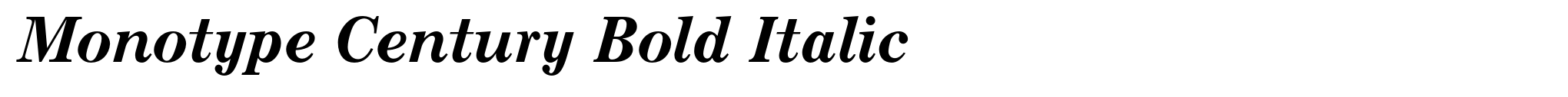 Monotype Century Bold Italic image